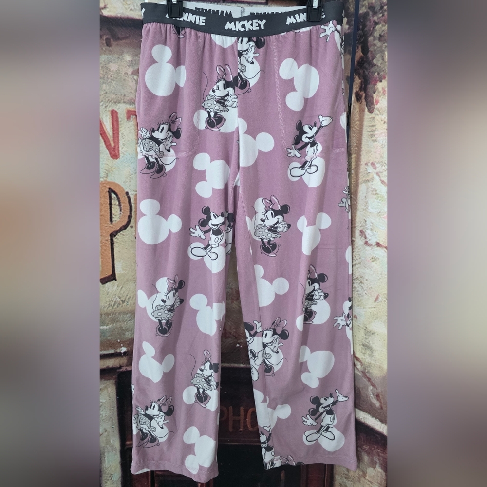Minnie Mouse Super Soft Fleece Lavender Pajama Pants Like New